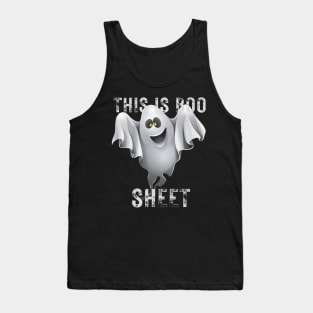 This Is Boo Sheet Ghost Retro Halloween Costume Tank Top
